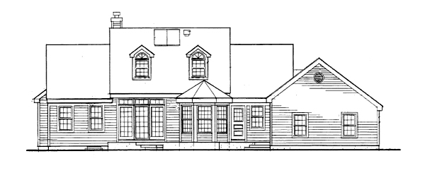 Rear Elevation image of SABRINA House Plan
