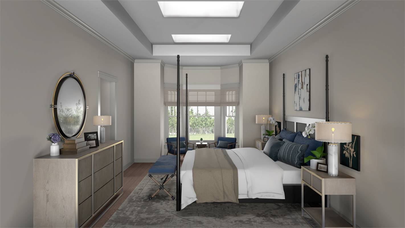 Master Suite with Bay Window and VELUX® Skylights