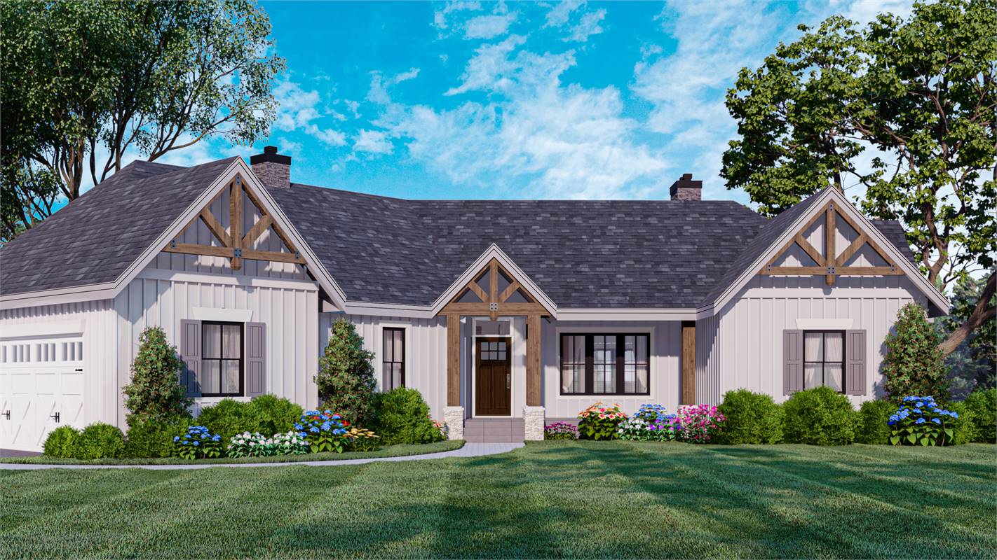Charming Ranch Featuring a Therma-Tru® Front Entry Door