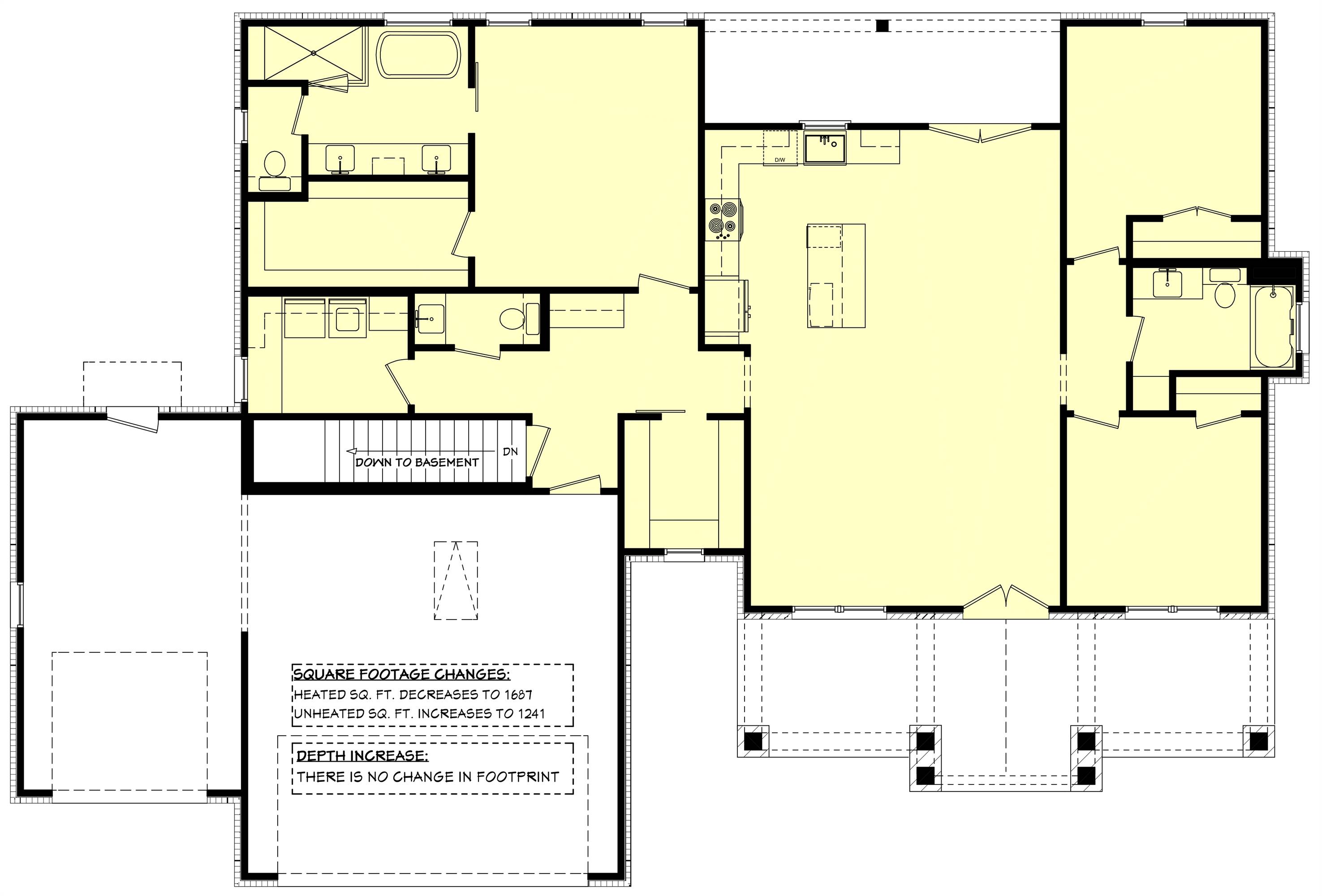 1st Floor with Basement Stair Location