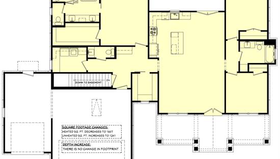 1st Floor with Basement Stair Location