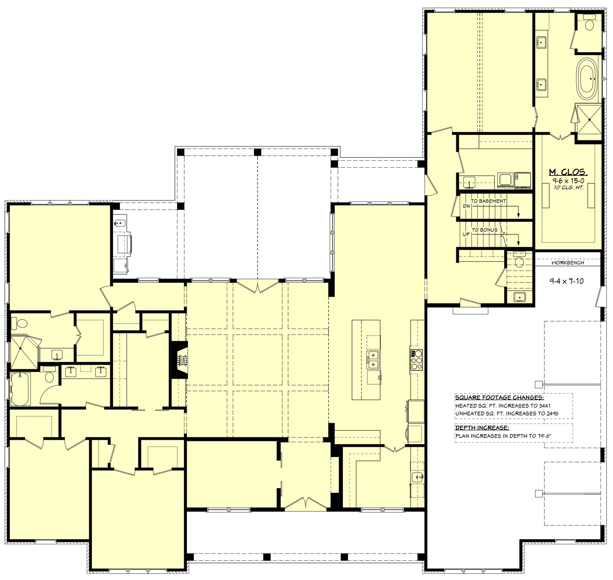 1st Floor with Basement Stair Location