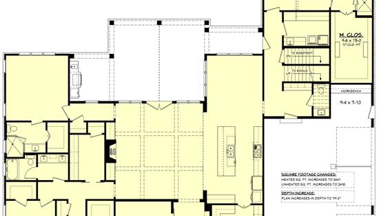 1st Floor with Basement Stair Location