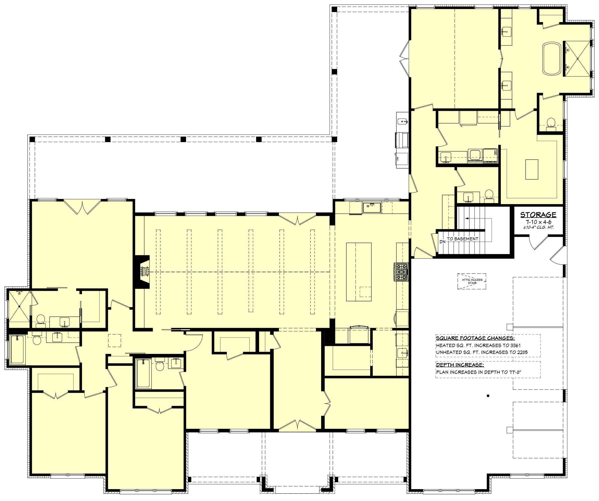 1st Floor with Basement Stair Location