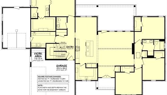 1st Floor with Basement Stair Location
