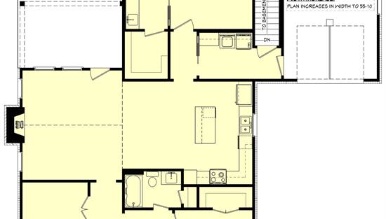 1st Floor with Basement Stair Location