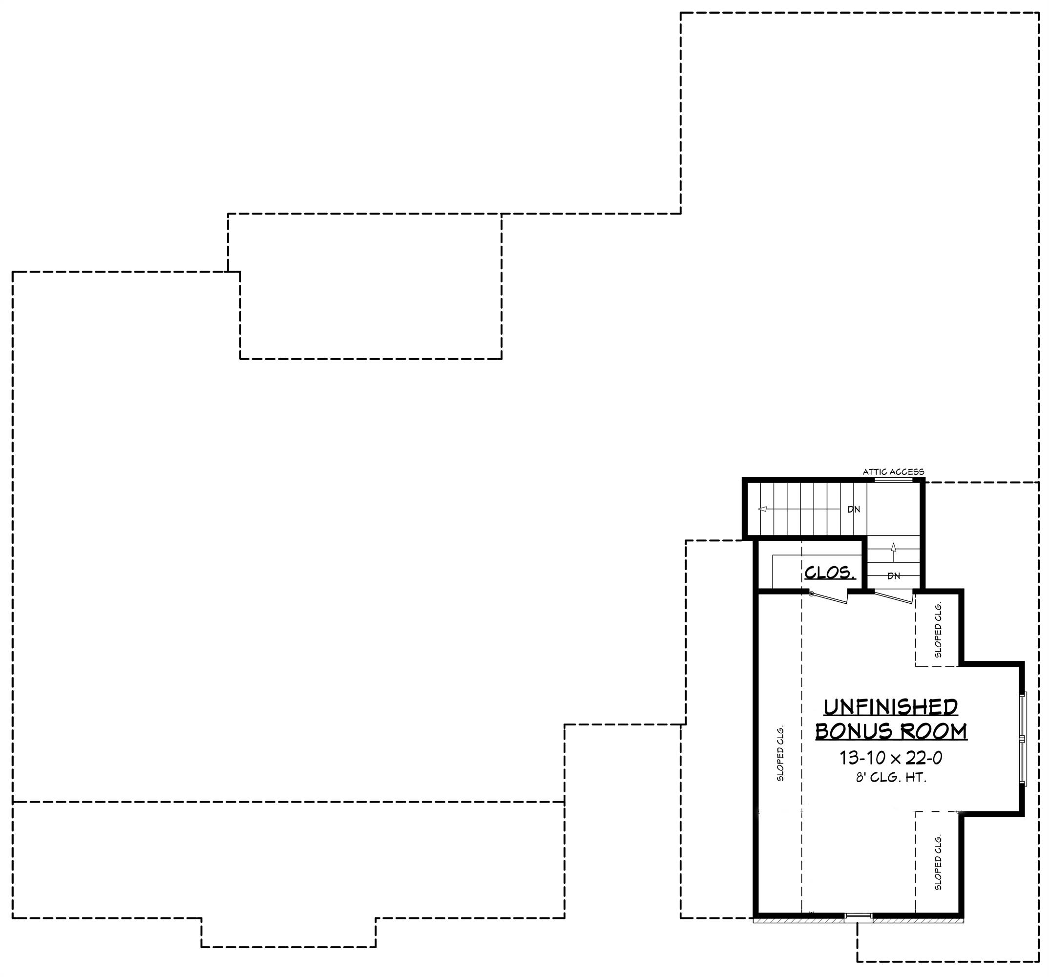 Bonus Room Plan
