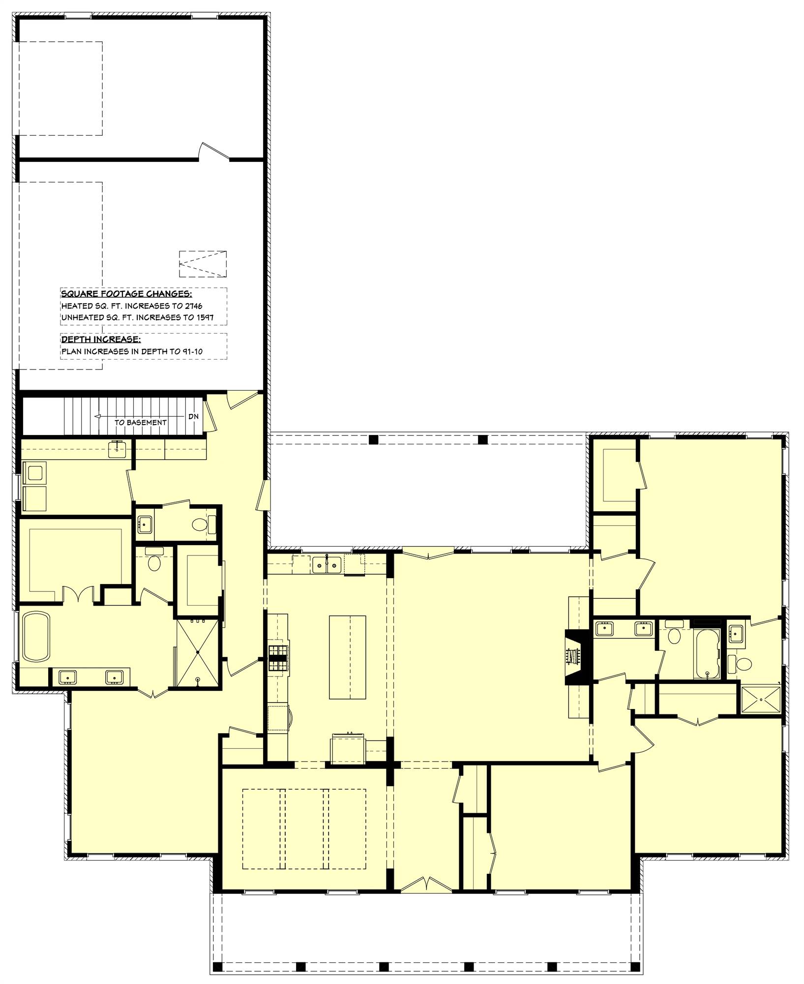 1st Floor with Basement Stair Location