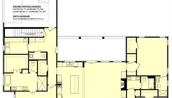 1st Floor with Basement Stair Location
