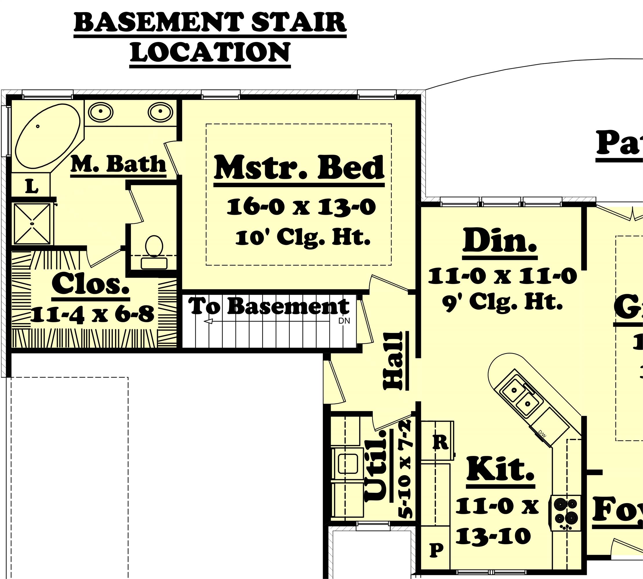 Basement Stair Location