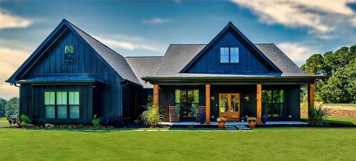 The New Trend, Dramatic Black Farmhouses image of Chelci House Plan