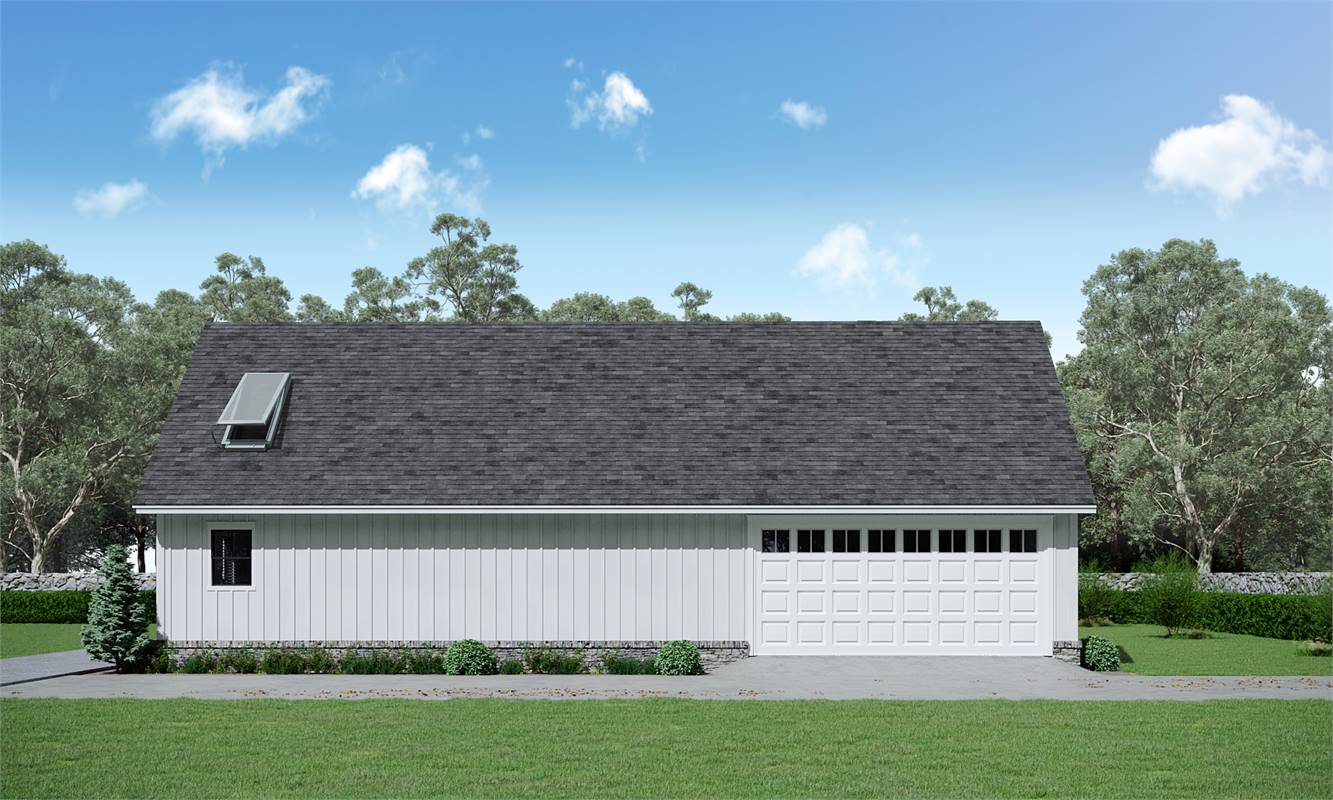Side Garage Entry with Clopay® Garage Doors image of Green Hills House Plan