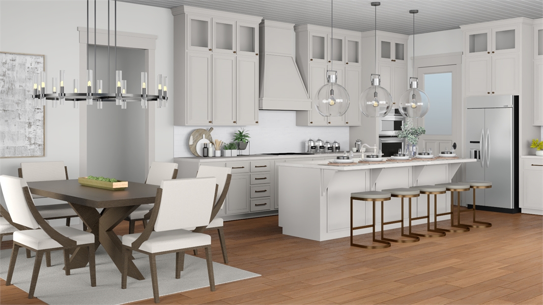 Open-Concept Kitchen Featuring KitchenAid® Appliances image of Morning Trace House Plan