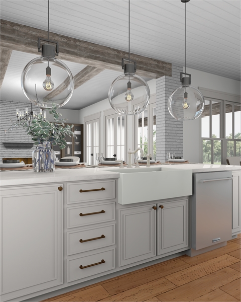 A Farmhouse Style Front Apron Sink image of Morning Trace House Plan