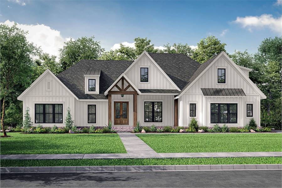 Gorgeous Modern Farmhouse with 2,575 Sq Ft of Living Space image of Morning Trace House Plan
