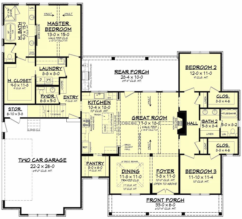 1st Floor Plan image of Walden House Plan