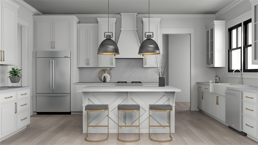Chef Inspired KitchenAid® Appliances with Gorgeous Cabinetry image of Walden House Plan