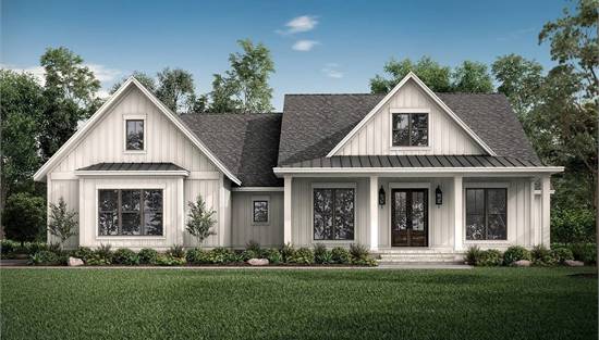 Square Kitchen Ranch House Designs 3 Bedroom Ranch Style House Plan