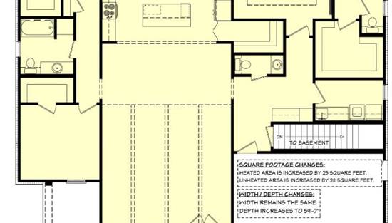 Basement stair location