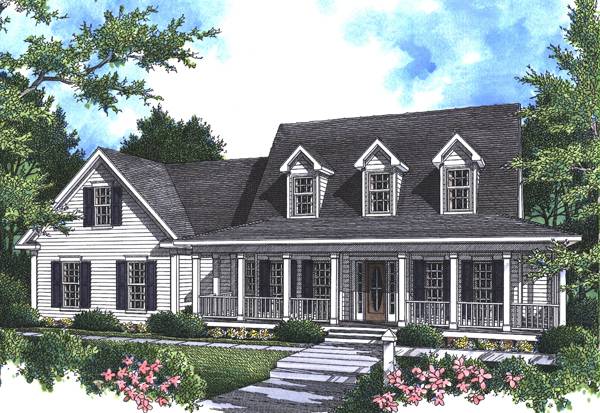 Cape Cod House Plan With 3 Bedrooms And 2 5 Baths Plan 8254