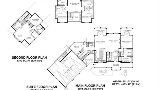 1st and 2nd floor plan