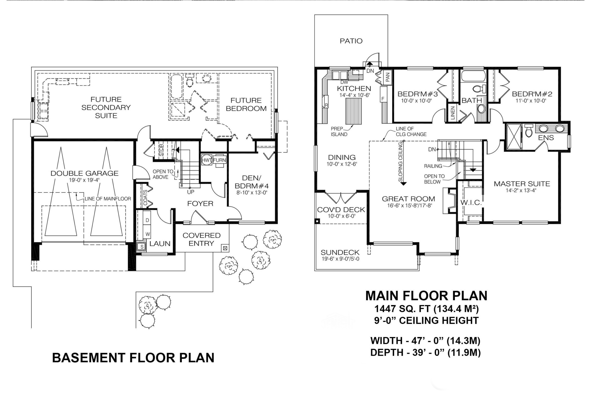 Ground Floor Basement and Upper Main Floor