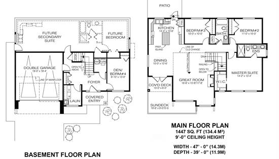 Ground Floor Basement and Upper Main Floor