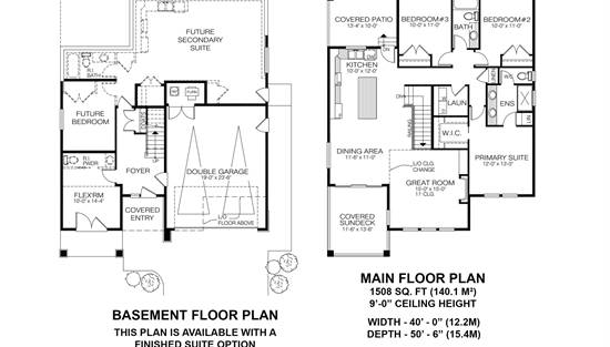 Ground Floor Basement and Main Floor