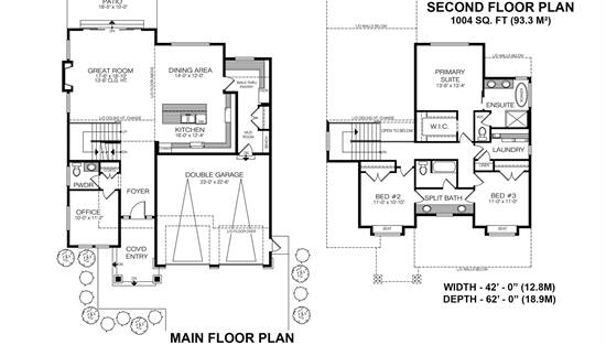 Main Floor and Second Floor