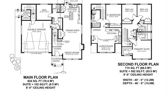 Main Floor and Second Floor