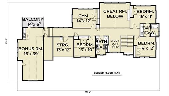 Bright Luxury Modern Farmhouse Style House Plan 6597 - Plan 6597