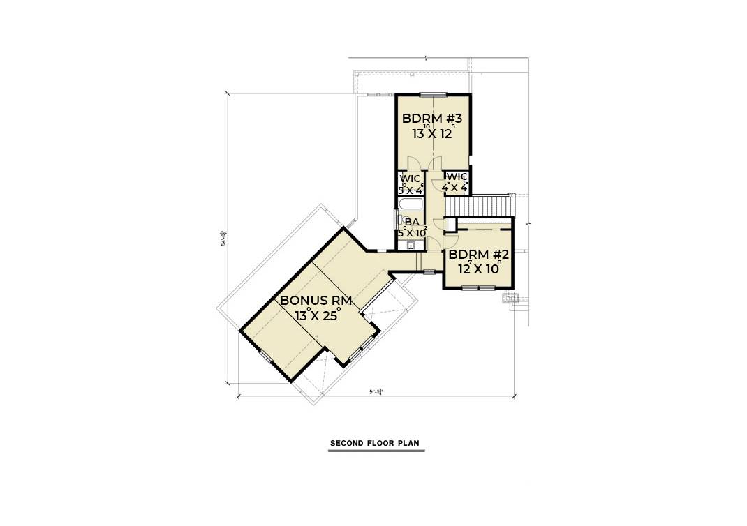 2nd Floor Plan image of Northwest 619 House Plan