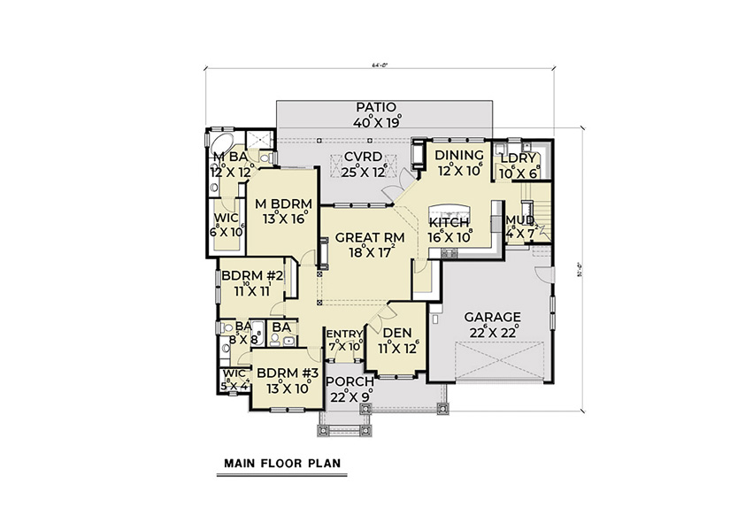 Beautiful Craftsman Style Ranch House Plan 8270 - Plan 8270