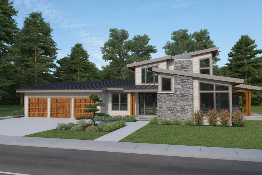 Open Floor Plan Contemporary Style House Plan 8711 Plan 8711 open-floor-plan-contemporary-style-house-plan-8711-plan-8711