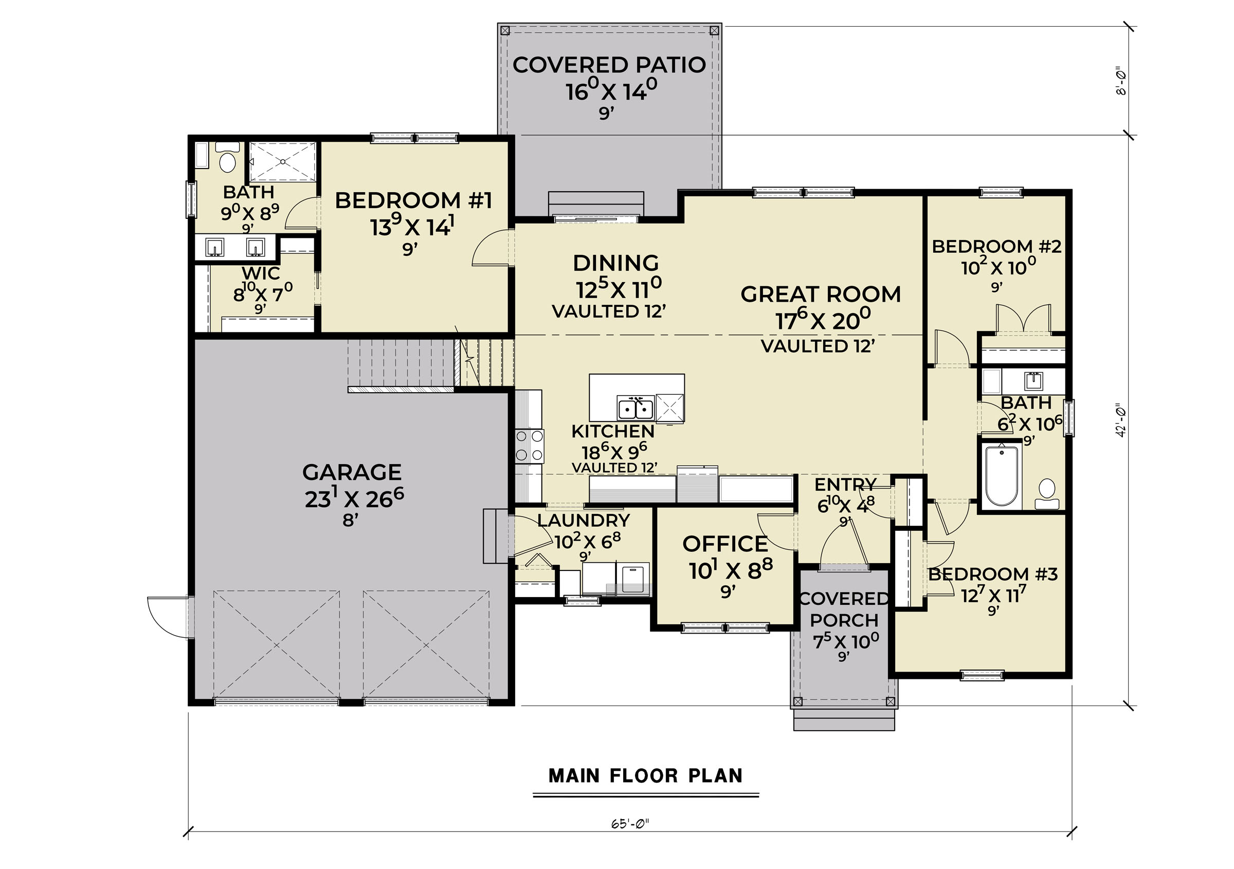 Affordable 3 Bedroom Country Ranch Style House Plan 8709 - Plan 8709