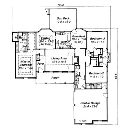 One Story Traditional Style House Plan 5858 - Plan 5858