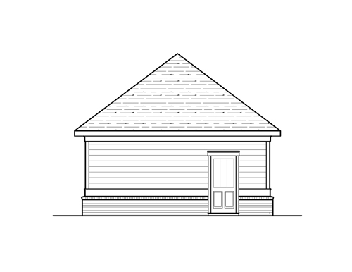 Rear Elevation image of HEMBREE House Plan