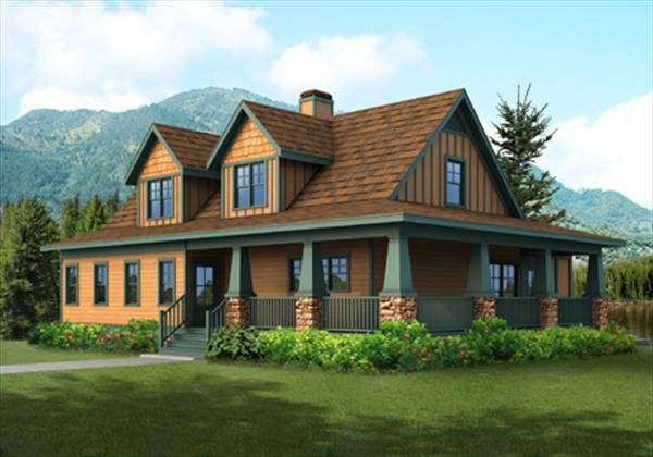 Country House Plan with 3 Bedrooms and 2.5 Baths - Plan 1126