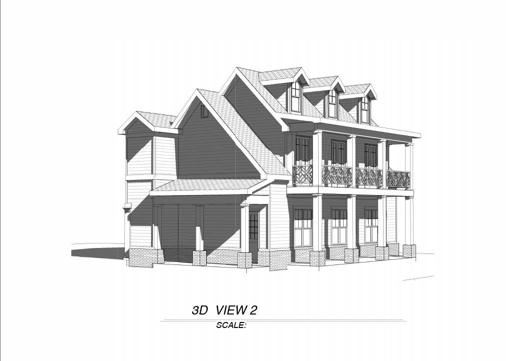 Front Left View image of Garage House Plan