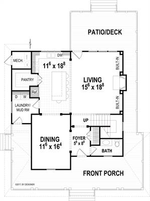 First Floor image of Camden II House Plan