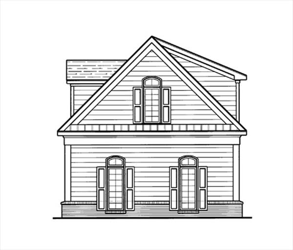 Right Elevation image of HANSON IV House Plan
