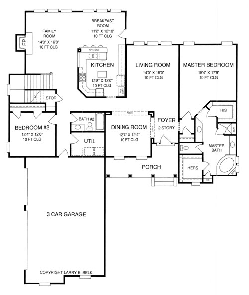 Cottage House Plan with 4 Bedrooms and 3.5 Baths - Plan 8354