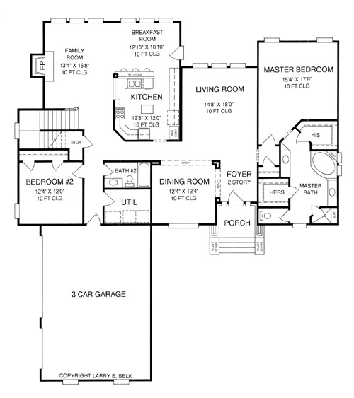 Cottage House Plan with 4 Bedrooms and 3.5 Baths - Plan 8356