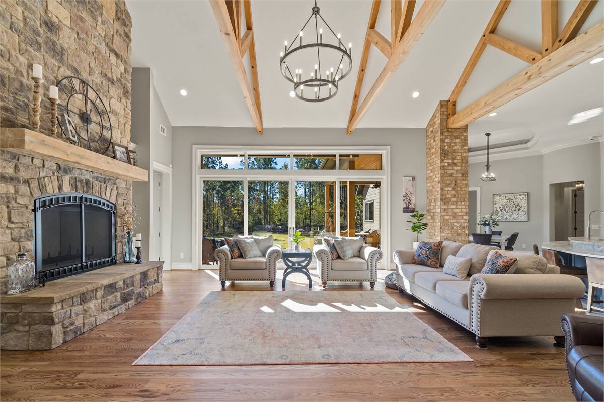 Living Room Featuring Buchanan Hardwoods