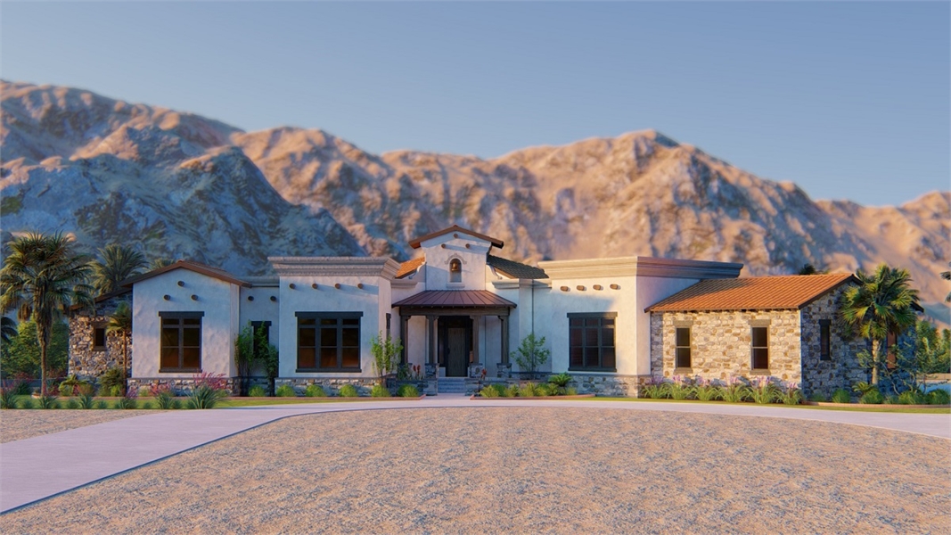 Gorgeous Front View image of THE SCOTTSDALE - R House Plan