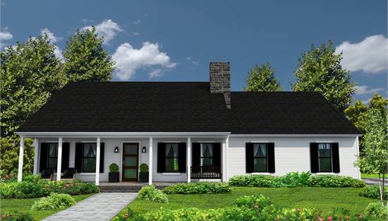 Simple Colonial Ranch Design Colonial Ranch House Plans