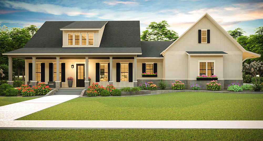 Southern Living House Plans With Photos, Farmhouse House Plans One Story