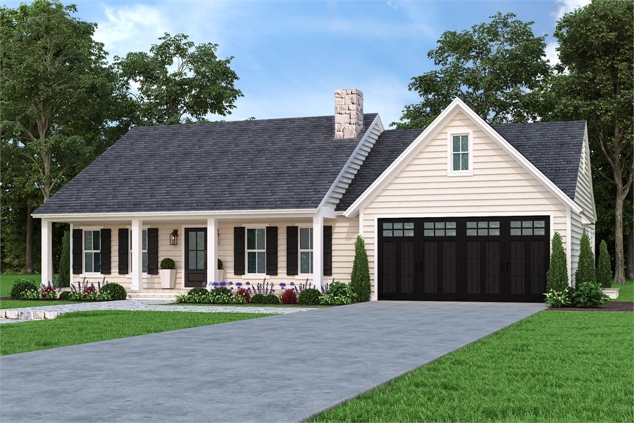 Beautiful and Affordable Ranch Home with Vaulted Ceilings image of Cloverwood House Plan