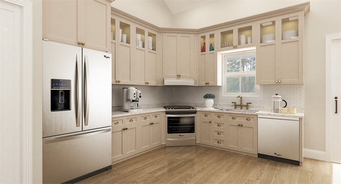 Beautiful Cabinetry is Accented by Whirlpool® Appliances image of Cloverwood House Plan