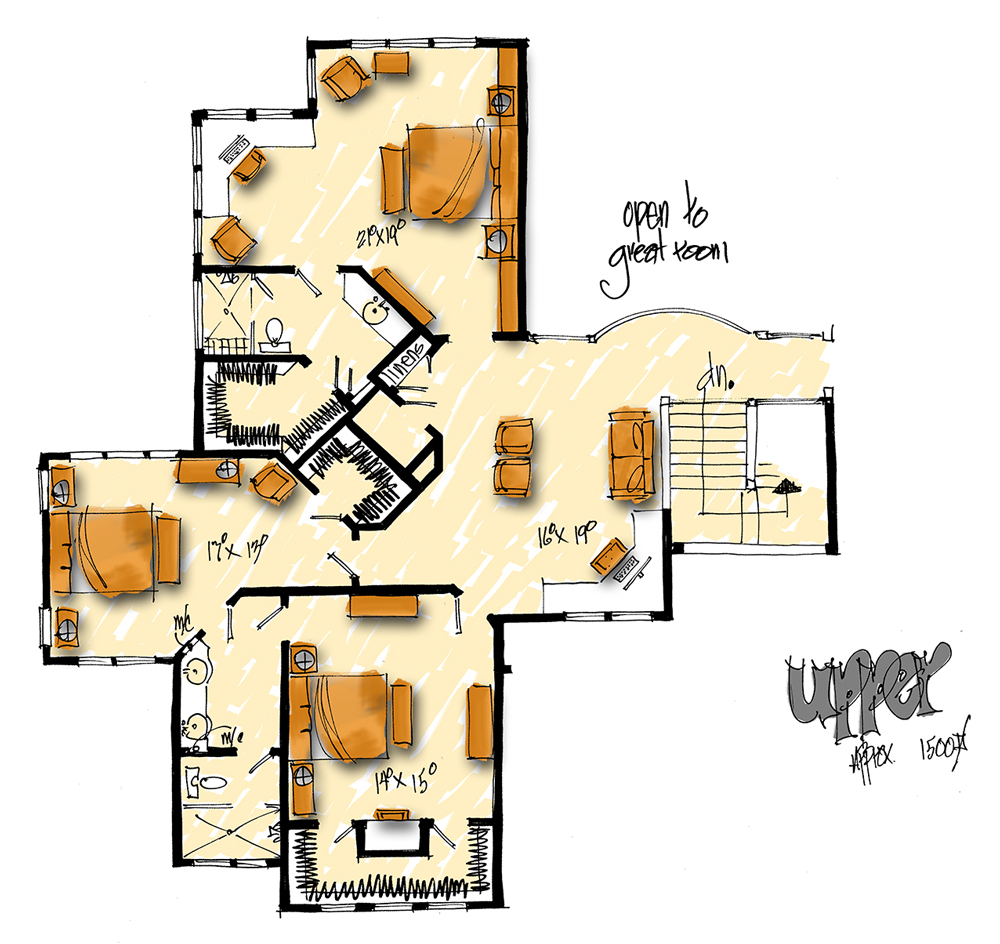 Upper Level Floor Plan